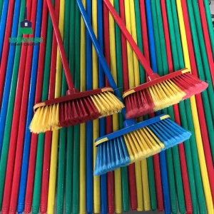 Balai Brosse Escoba Wooden Brooms Handle Broom Stick Plastic Broom and Dustpan Set for Algeria