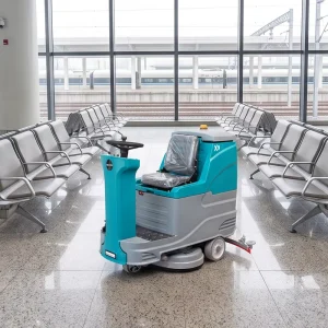 Balanced Heavy Stable Chassis X9 Ride-On Automatic Industrial Anti-Tilt Uneven Floor Cleaner