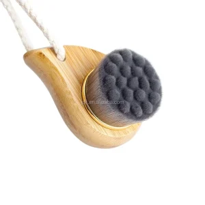 Bamboo Face Cleaning Facial Cleansing Exfoliating Brush Makeup Tools Cleaner