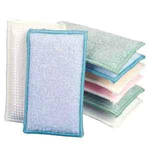Bamboo Fiber Kitchen Scouring Pad Oil-Absorbent Washing Sponge Mat
