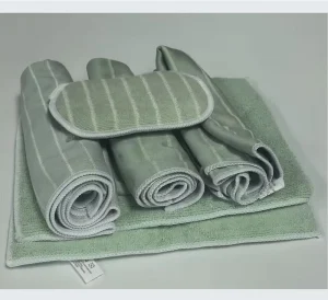 Bamboo Fiber Square Kitchen Towel Cleaning Cloths Eco friendly Reusable Washable Quick Dry Lightweight
