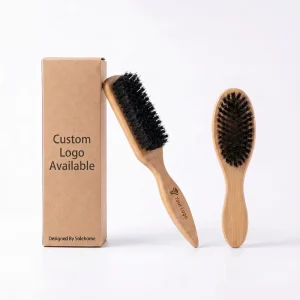 Bamboo Handle Brush with Black Boar Bristles