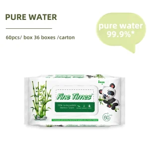 Bamboo Material Eco Friendly Custom Wet Tissue Wipes Super Soft for Baby Sensitive Skin Cleansing Wipes