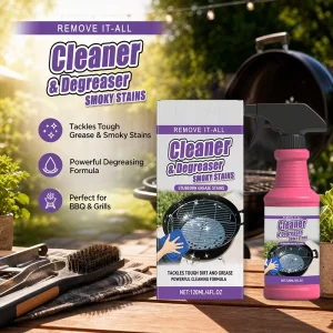 Barbecue BBQ Grill Rack Cleaner Powerful Degreaser Breaks Carbon Residue Oil Stain Stubborn Grime Quickly Restoring