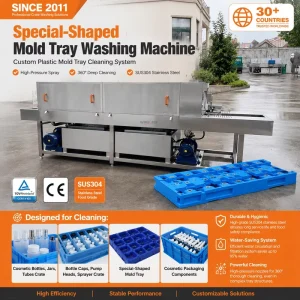 Basket Washing Machine for Clean Room Sealed Turnover Case PPE Clean Gloves Storage Container