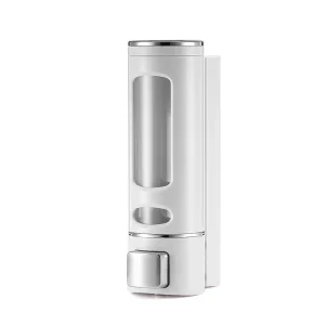 Bathroom 400ML Wall Mount ABS Shower Gel Shampoo Hand Sanitizer Soap Dispenser for Hotel Hospital School Office