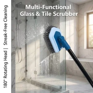 Bathroom Bathtub Floor Gap Cleaning Brush Steel Wire Long Handle Stiff Bristles for Walls and Toilets Glass
