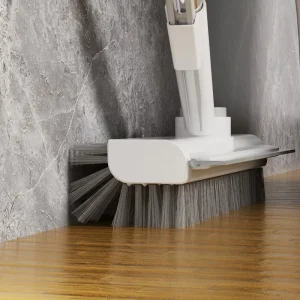 Bathroom Cleaning Brush 3 in 1 Broom Adjustable Tool Water Squeegee Stiff Bristle Corner Gap Floor Clean Brush