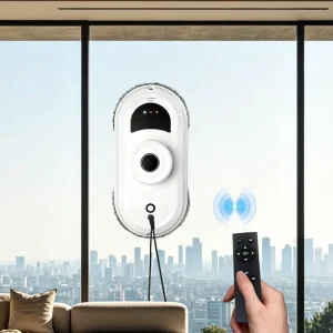Bathroom Mirror and Shower Glass Cleaning Robot with AI Recognition and 180-Minute Operation