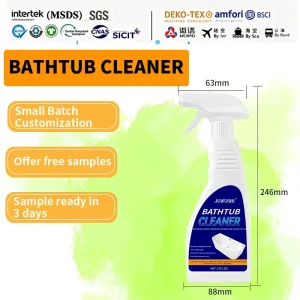 Bathtub Descaler Gel Grime and Hard Water Stain Remover for Porcelain Tubs 500ml