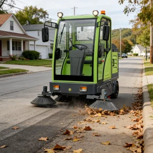 Battery-Operated Floor Sweeper Cleaning Machine with Double Brushes for Factory and Plant, OEM ODM Factory Direct Supply