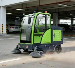 Battery-Operated Road Sweeper and Floor Washer for Parking Lot, Workshop, Warehouse, and Logistics Park