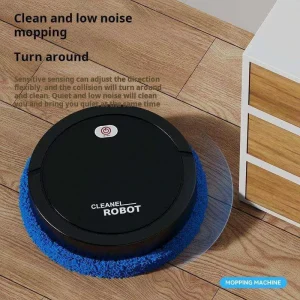 Battery-Powered Cordless Handheld Dry Floor Cleaning Mop Vacuum Cleaner Bagless