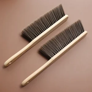Beech Wood Bed Cleaning Brush with Long PET Bristles