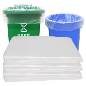 Best Selling Custom Logo Printed 30 Gallon White Plastic Trash Bags Manufactured High Quality Weaving Technique