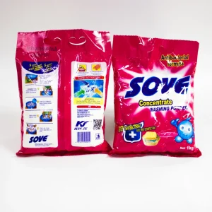 Best Selling Eco Friendly Disposable Lemon Scented Neutral High Foam Detergent Powder Per Ton Laundry Detergent Washing Soap