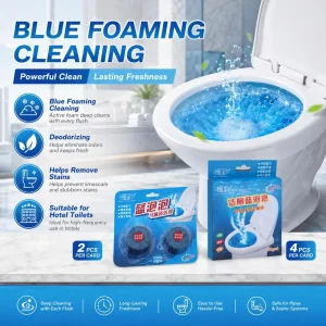 Best Toilet Bowl Limescale Cleaner Toilet Bubble Cleaner Toilet Foam Cleaner Tablet Blue Block Cleaner for Hotel Restrooms
