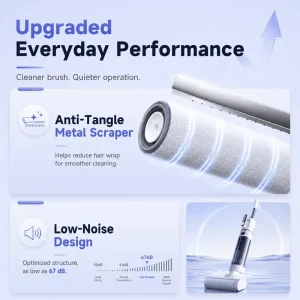 Bestday Smart Wet Dry Vacuum Cleaner Cordless Floor Washer Self Cleaning Vacuum Mop for Home Hard Floor Cleaning