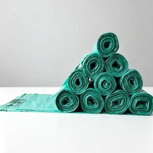 Biodegradable 13 Gallon PE Kitchen Drawstring Garbage Bag Custom Size Color Logo Household Use