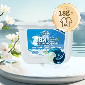 Biodegradable 18g Laundry Detergent Pods for Deep Cleaning Apparel