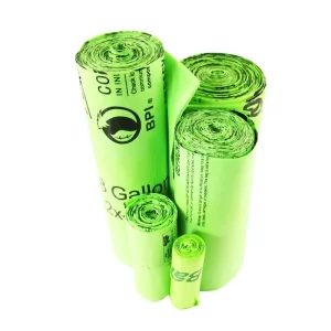 Biodegradable Compostable 50 65 Gallon Household Food Waste Bags on Roll