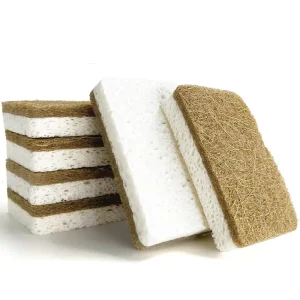 Biodegradable Compostable Cellulose and Coconut Kitchen Cleaning Sponge