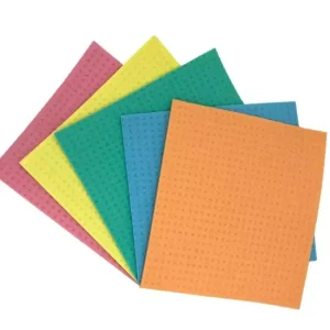 Biodegradable Dishwashing Kitchen Scrubber Washing Scouring Pads Wood Pulp Cellulose Sponge High Absorbent