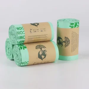 Biodegradable Disposable HDPE Vacuum Bag Waste Bags Household with Heat Seal Gravure Printing
