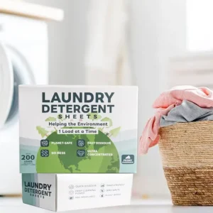 Biodegradable Disposable Solid 200 Loads Plant Extract Ultra Concentrated Low Foam Washing Paper Soap Laundry Detergent Tablets