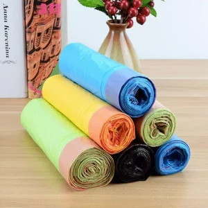 Biodegradable Embossed Plastic Trash Bags 65 Gallon Household Garbage Bags