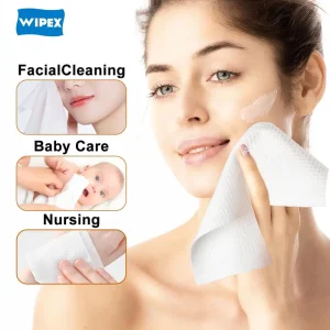 Biodegradable Facial Wipes Makeup Remover Dry Wipes Facial Wash Cloth Disposable Face Wipes
