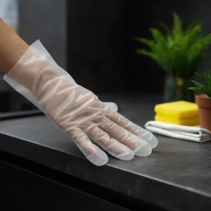 Biodegradable Food Gloves with PLA, PBAT, and Cornstarch Material