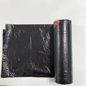 Biodegradable HDPE Heat Seal Drawstring Trash Bags 20-30-40 Gallons with Improved Strength Factory Direct