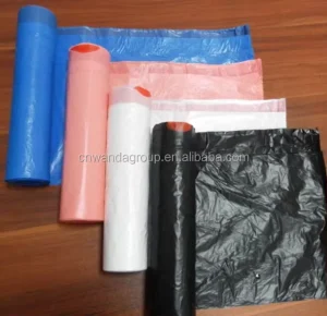 Biodegradable Heavy-Duty Large-Capacity Spout-Top Garbage Bags HDPE/LDPE Corn Starch Material Gravure Printed