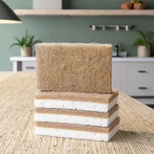Biodegradable High-Absorption Kitchen Sponge Scouring Pad, 20 mm Thick