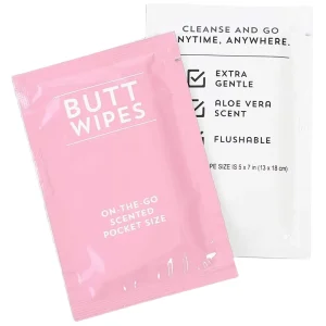Biodegradable Individual Wrapped Flushable Cleansing Wipes Custom Wet Wipes for Hygiene