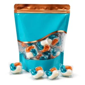 Biodegradable Laundry Detergent Pods, Water-Soluble PVA Film, Deep Clean, 3-in-1, OEM, Saudi UAE Middle East