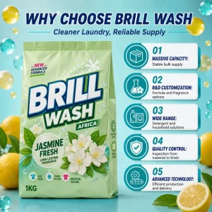 Biodegradable Natural Laundry Detergent Powder Eco Friendly Non Toxic Washing Powder for Baby Clothes & Sensitive Skin