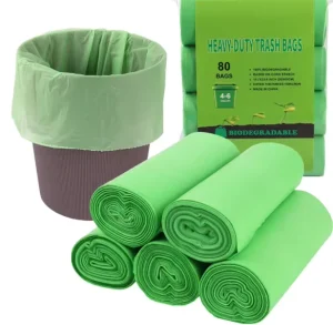 Biodegradable PE+Cornstarch Hot Stamped Trash Bags 4 13 Gallon 20 Count Extra Strong Unscented Recyclable for Home & Office