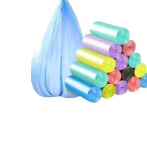 Biodegradable PLA Compostable Trash Bags with Drawstring Rope