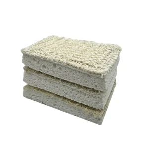 Biodegradable Plastic-Free Loofah Rectangle Dishwashing Sponge