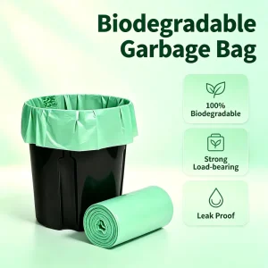 Biodegradable Plastic Garbage Bags with Star Seal Bottom Disposable Custom Pattern