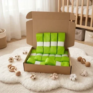 Biodegradable Refill Bags Compostable Nappy Bin Refill Liner Baby Diaper Pail Refill Bags Compatible Most Diaper Pail