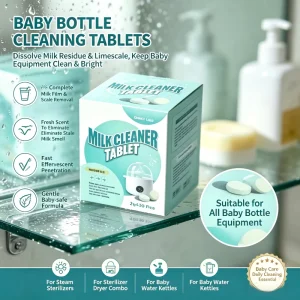 Biodegradable Safe Deeply Remove Limescale From Bottle Sterilizers All Natural Baby Bottle Washer Tablets