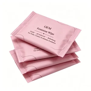Biodegradable Septic Safe Feminine Part Cleansing Wipes Hypoallergenic Daily Intimate Care Wet Wipes for Period Travel Yoga