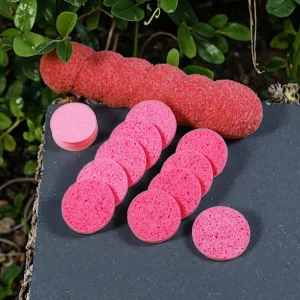 Biodegradable Soft Wood Pulp Makeup Remover Sponge Colored Compressed Cellulose Cleansing Scouring Pads