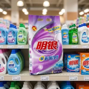 Biodegradable White Deep Stain Removal Detergent Natural Fragrance High Low Foam Powder for Household