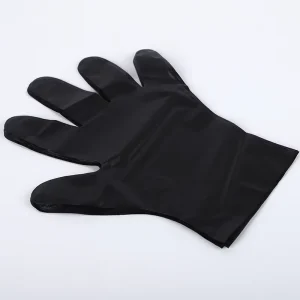 Black CPE Gloves Waterproof Household Catering Single Use