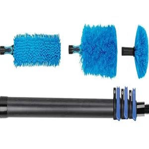 Black Carbon Fiber Telescopic Pole with Customized Length Size Multi functional Window Cleaning Tool Model