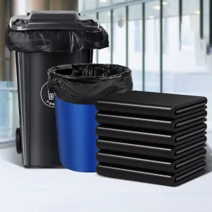 Black Dustbin Bags for Home Rubbish Stand With Wheels and Lid Bin Liner Trash Dispenser Manufacturer Garbage Bag